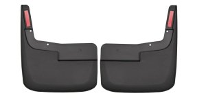 Ford F-150 Mud Guards - Front - Husky Liners - FormFit Design, Impact Resistant Thermoplastic - Black - `21-`23